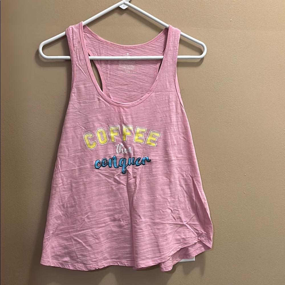 Secret Treasures Pink Relaxed Cut Out Tank Top